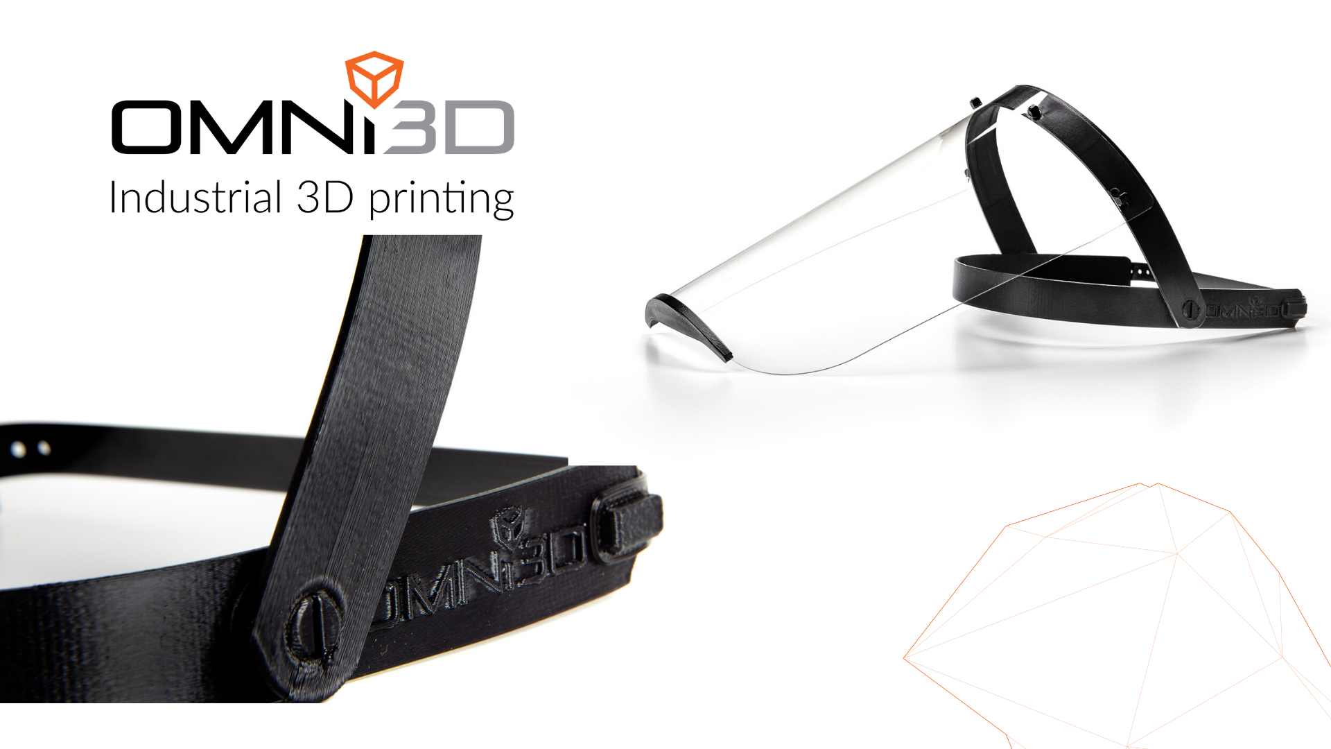 Face shields project from Omni3D